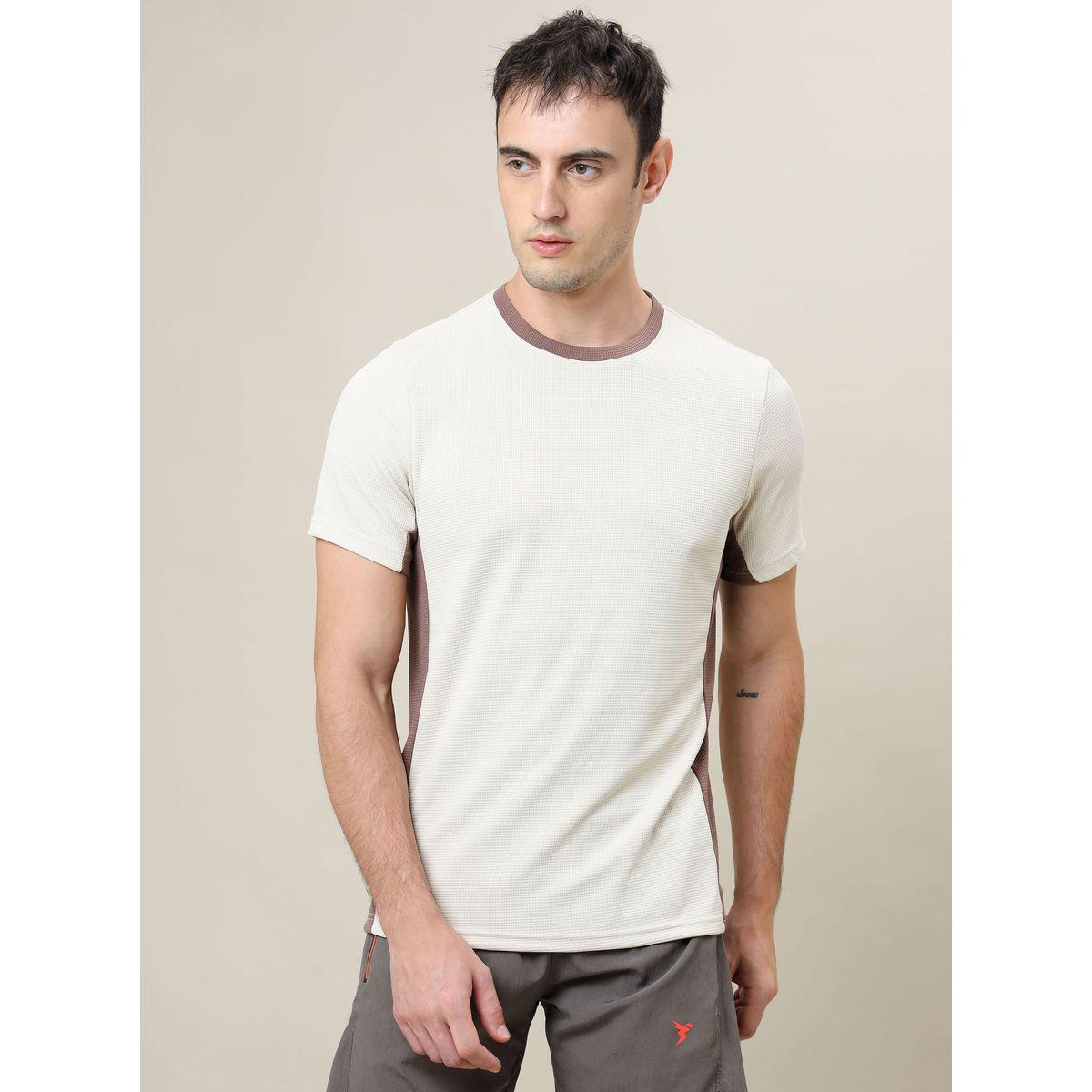 Technosport Textured Slim Fit T-Shirt with Short Sleeves-men-clothing-sportswearandactivewear-tshirtsandpolos-image-1