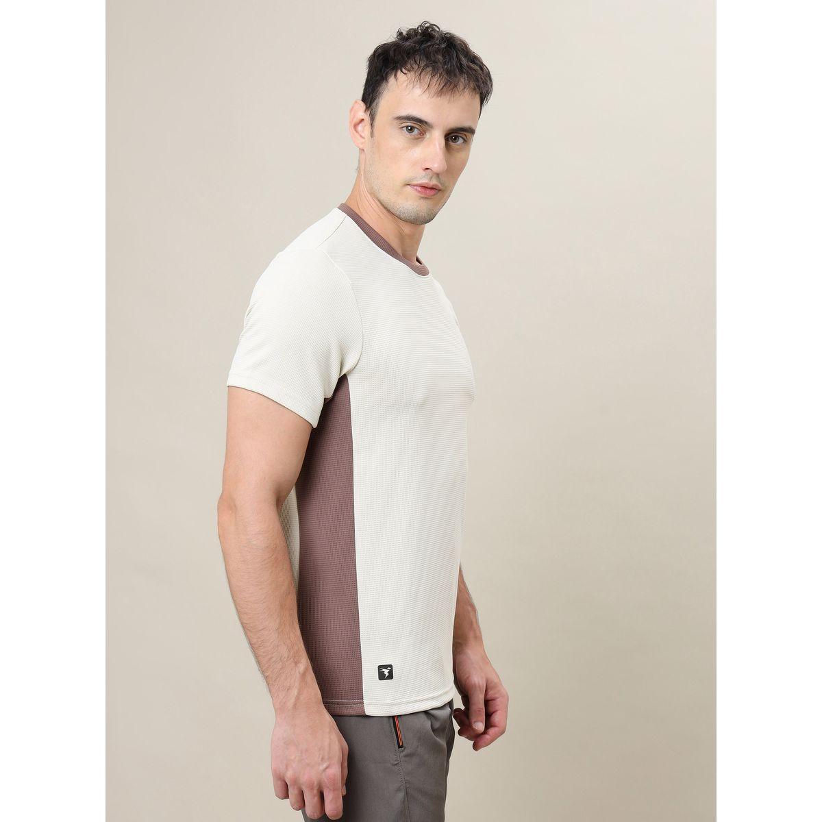 Technosport Textured Slim Fit T-Shirt with Short Sleeves-men-clothing-sportswearandactivewear-tshirtsandpolos-image-3