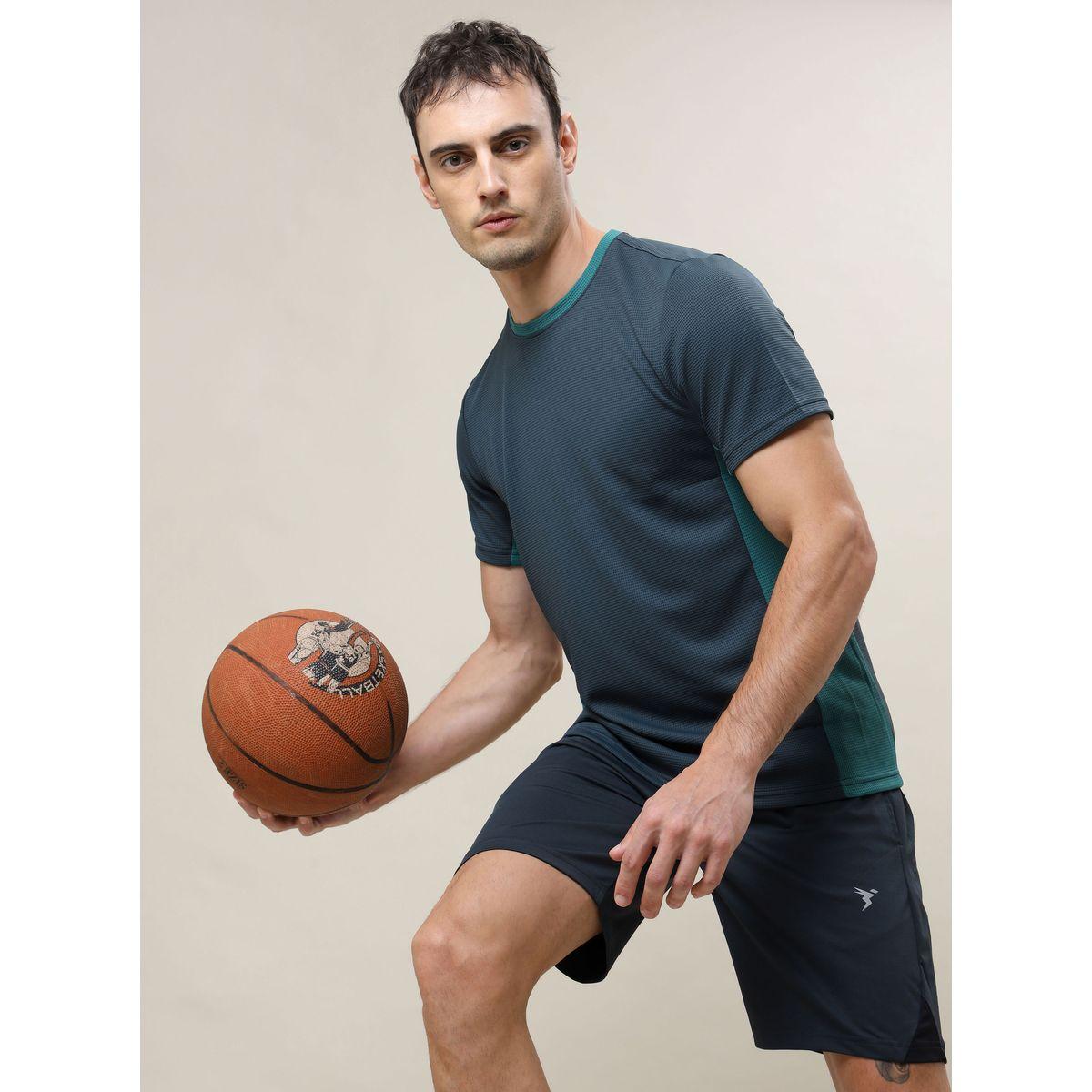 Technosport Solid Slim Fit T-Shirt with Short Sleeves-men-clothing-sportswearandactivewear-tshirtsandpolos-image-2