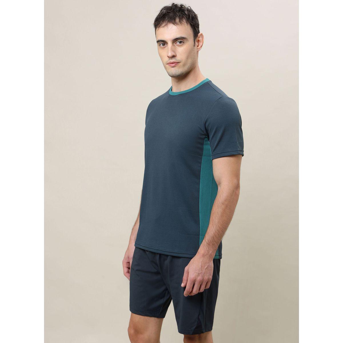 Technosport Solid Slim Fit T-Shirt with Short Sleeves-men-clothing-sportswearandactivewear-tshirtsandpolos-image-3