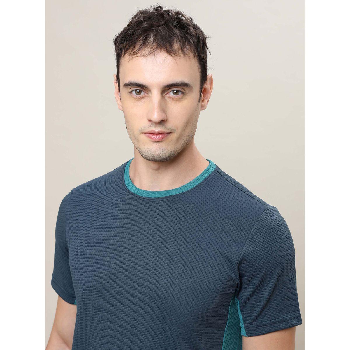 Technosport Solid Slim Fit T-Shirt with Short Sleeves-men-clothing-sportswearandactivewear-tshirtsandpolos-image-7