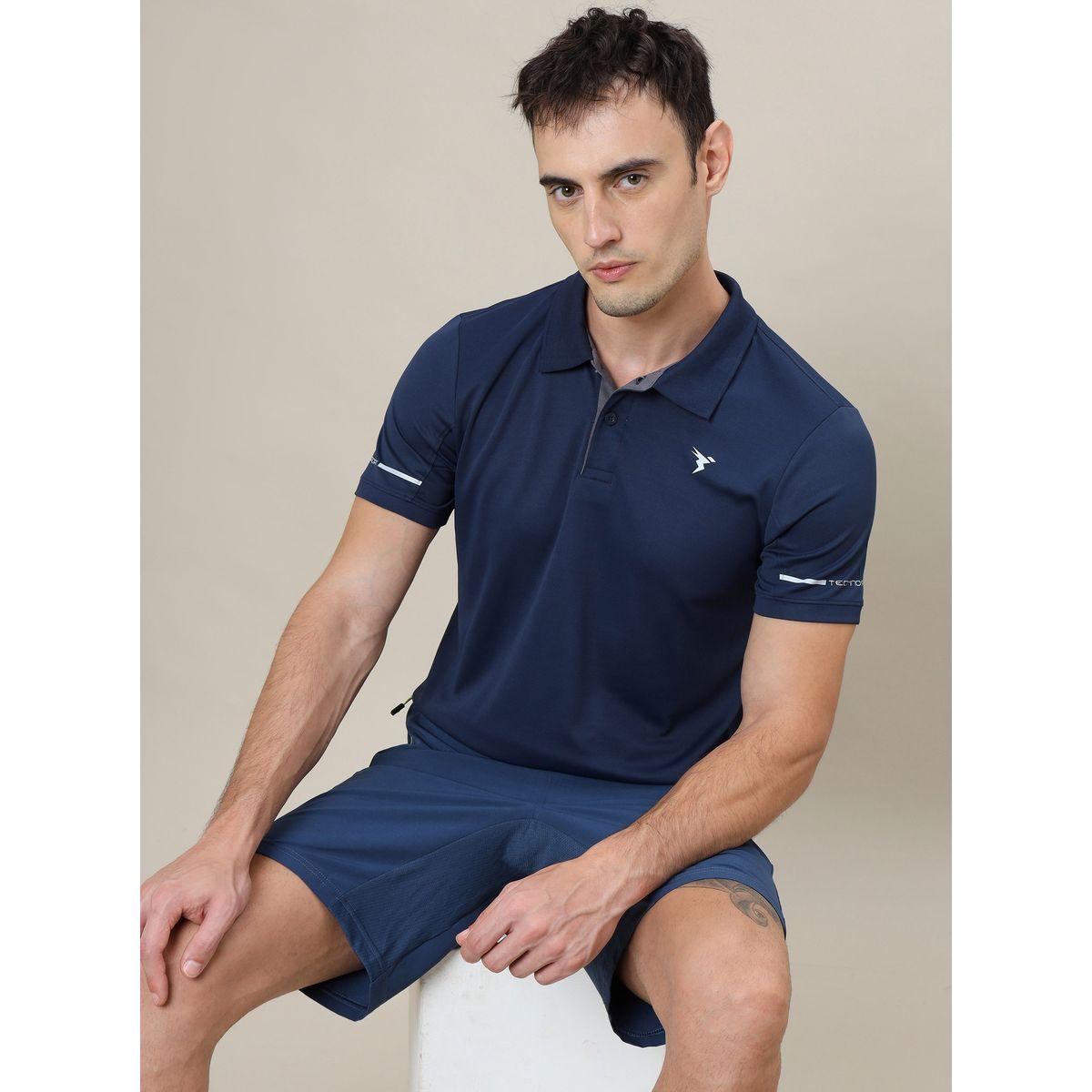Technosport Solid Slim Fit Polo T-Shirt with Short Sleeves-men-clothing-sportswearandactivewear-tshirtsandpolos-image-3