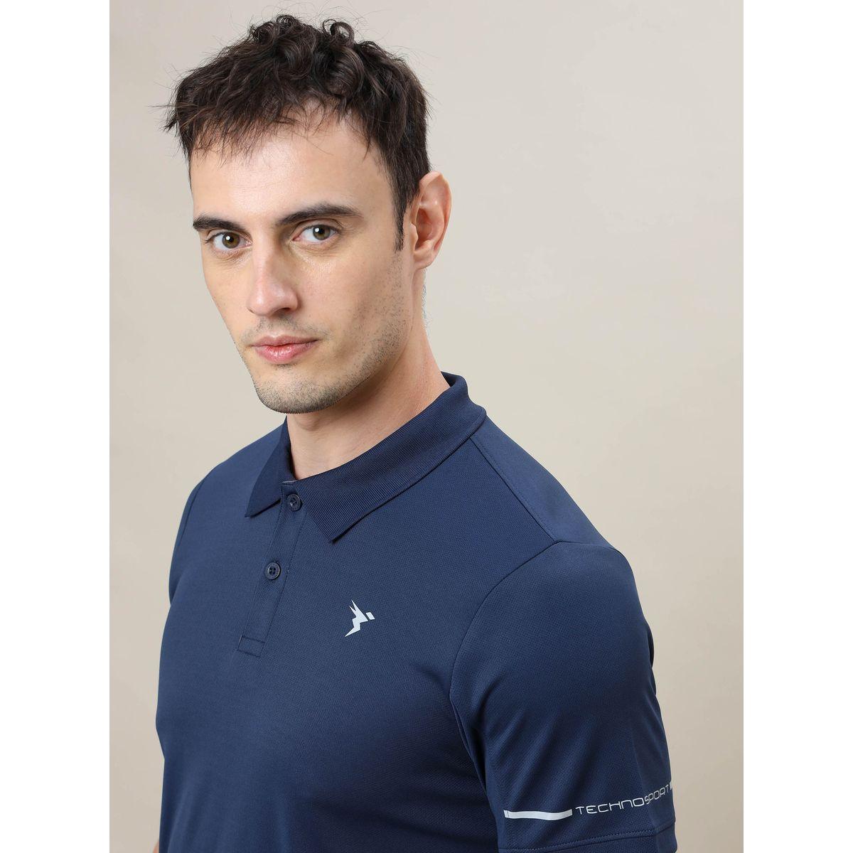 Technosport Solid Slim Fit Polo T-Shirt with Short Sleeves-men-clothing-sportswearandactivewear-tshirtsandpolos-image-7