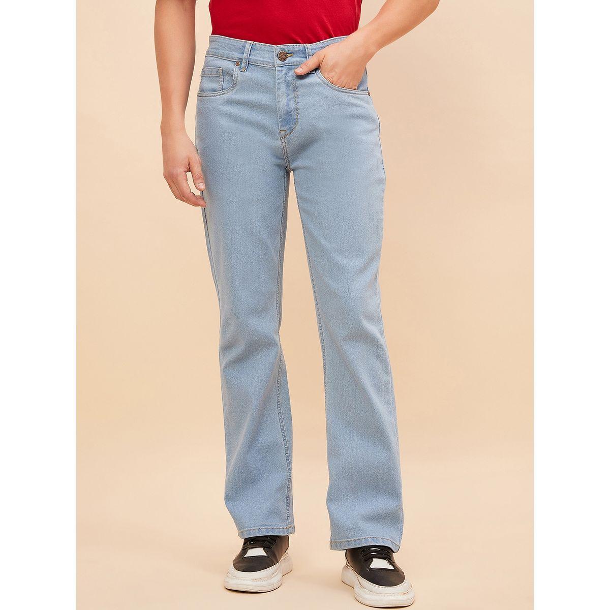 High Star X Styli  Mid Rise Light Wash Bootcut Jeans-men-clothing-bottoms-jeans-image-1