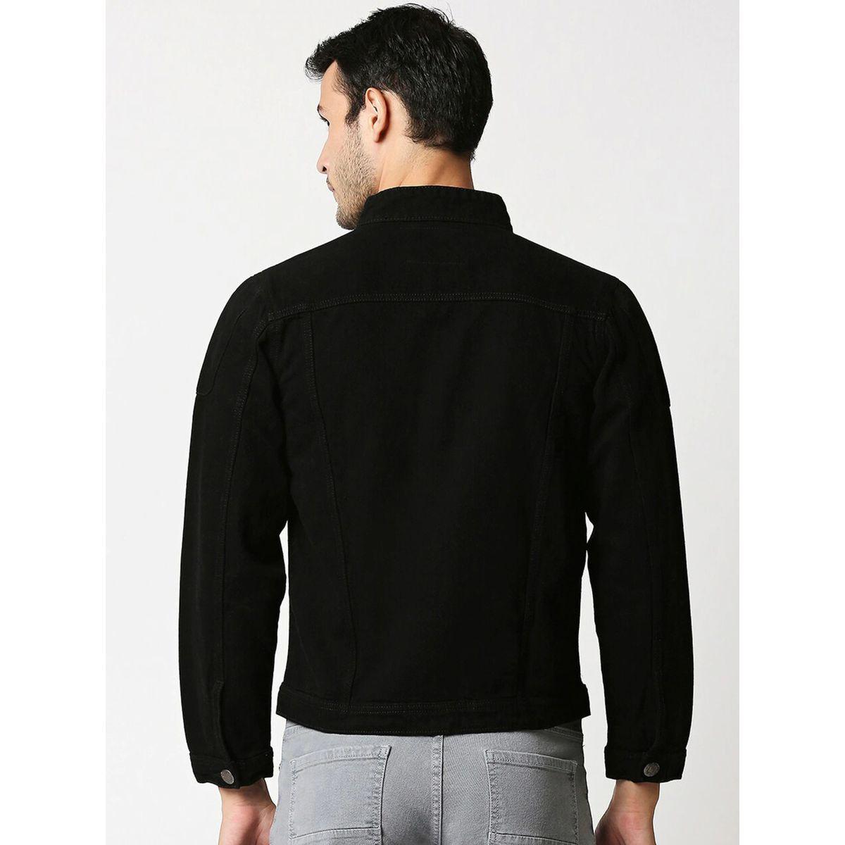 High Star X Styli  High Neck Denim Jacket with Zip Closure-men-clothing-jacketsandblazers-jackets-image-3