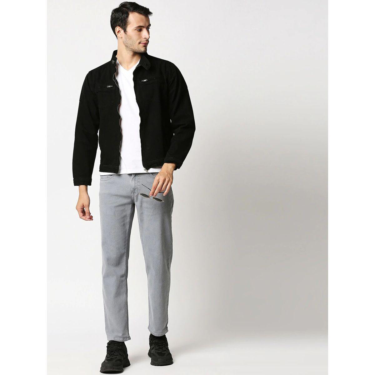 High Star X Styli  High Neck Denim Jacket with Zip Closure-men-clothing-jacketsandblazers-jackets-image-4