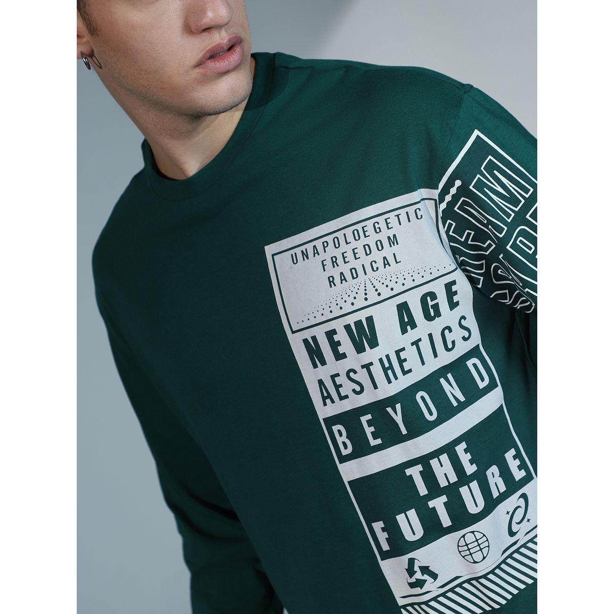 Hubberholme Relaxed Fit Typography Print T-Shirt with Long Sleeves-men-clothing-tshirtsandpolos-tshirts-image-2