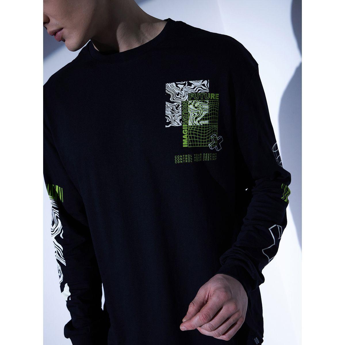 تيشيرت بقصة مريحة واكمام طويلة-men-clothing-tshirtsandpolos-tshirts-image-3