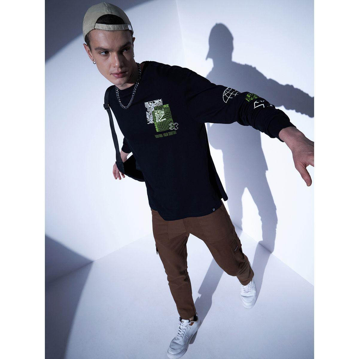 Hubberholme Relaxed Fit Back & Front Graphic Print T-Shirt with Long Sleeves-men-clothing-tshirtsandpolos-tshirts-image-5