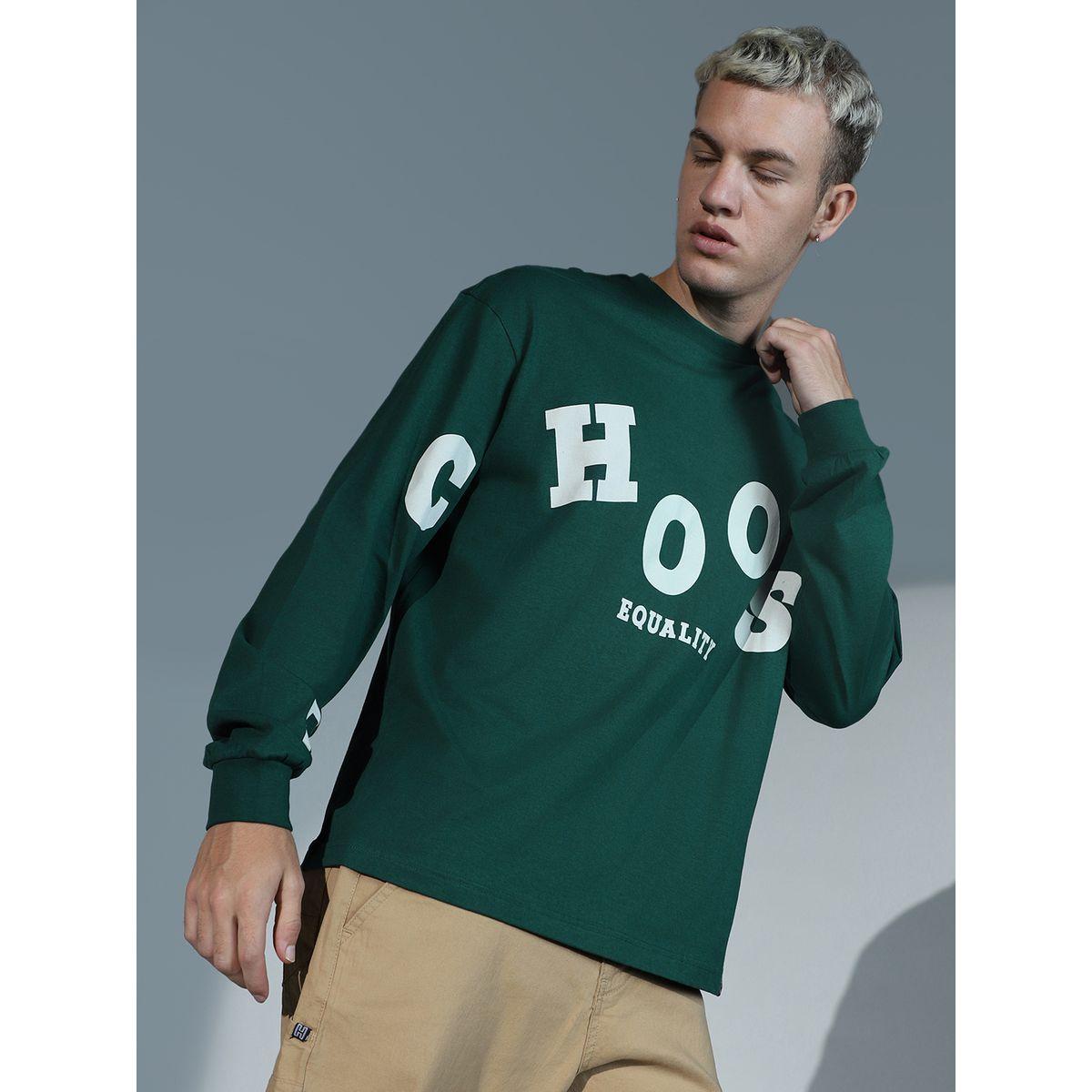 تيشيرت بقصة مريحة واكمام طويلة هابر هولم × ستايلي-men-clothing-tshirtsandpolos-tshirts-image-1