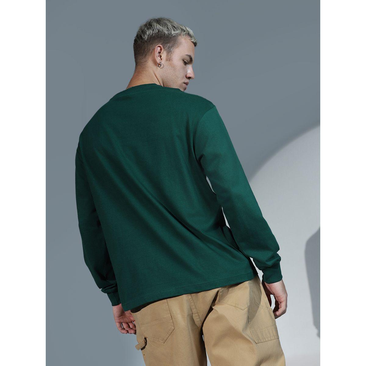 تيشيرت بقصة مريحة واكمام طويلة هابر هولم × ستايلي-men-clothing-tshirtsandpolos-tshirts-image-3