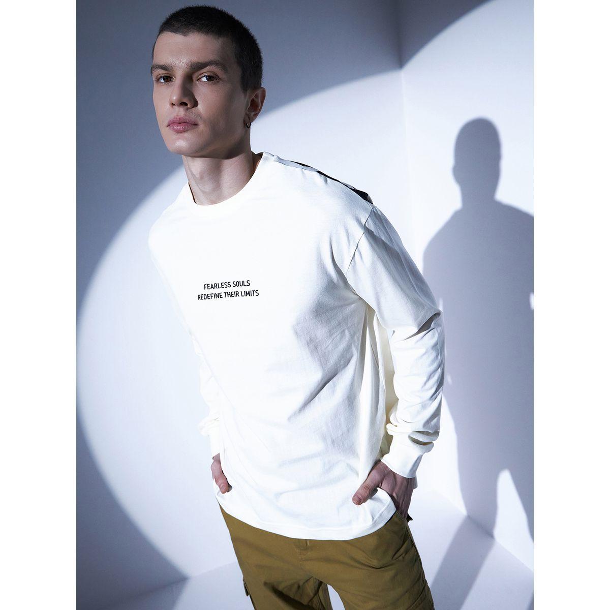 Hubberholme Relaxed Fit Back & Front Typography Print T-Shirt with Long Sleeves-men-clothing-tshirtsandpolos-tshirts-image-3