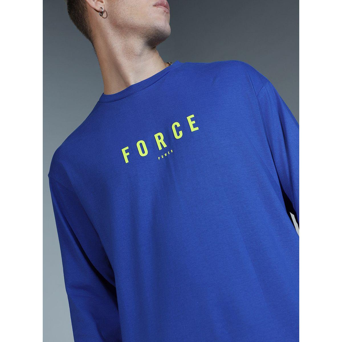 Hubberholme Relaxed Fit Back & Front Force Print T-Shirt with Long Sleeves-men-clothing-tshirtsandpolos-tshirts-image-2