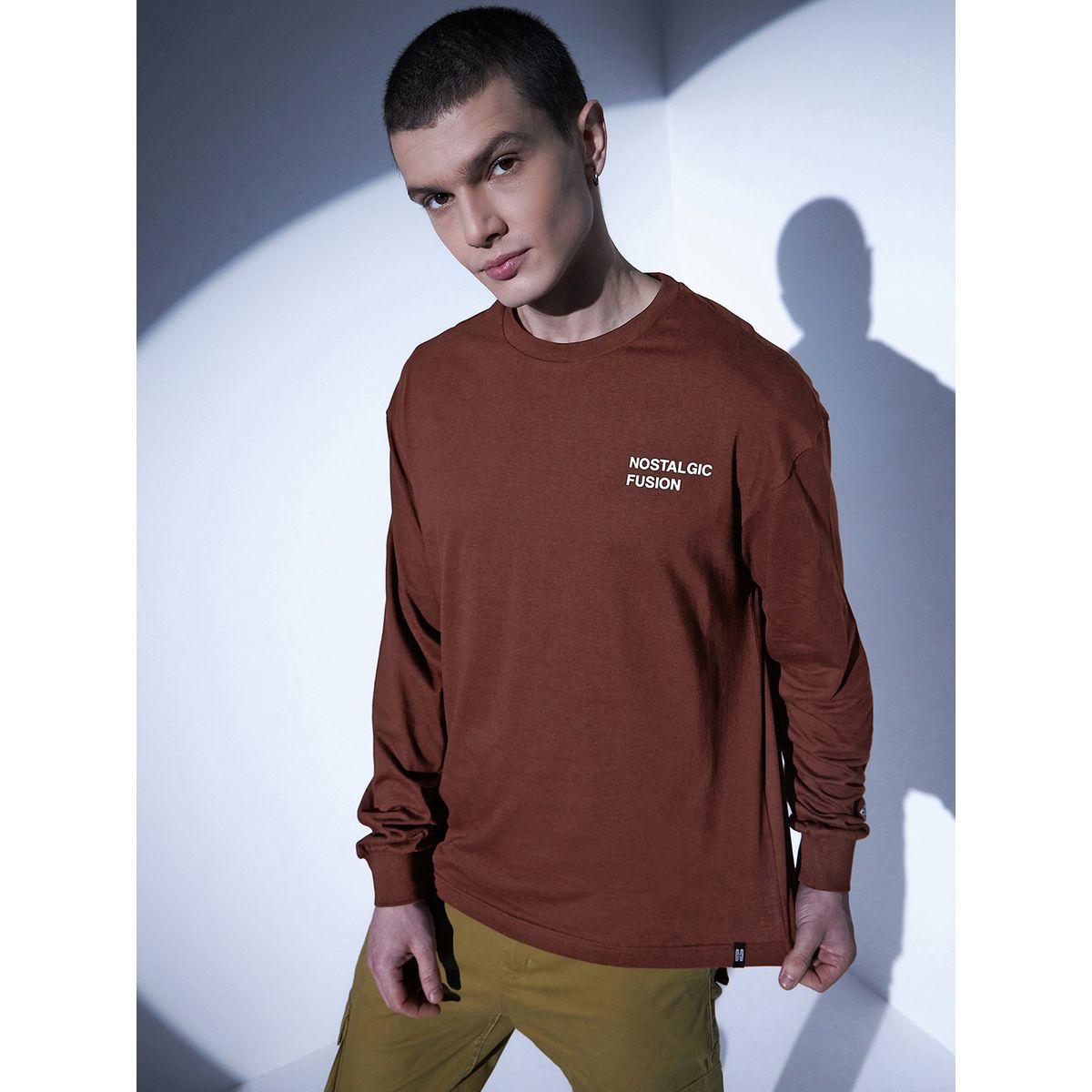 Hubberholme X Styli  Typography Print Relaxed Fit T-Shirt with Long Sleeves-men-clothing-tshirtsandpolos-tshirts-image-1