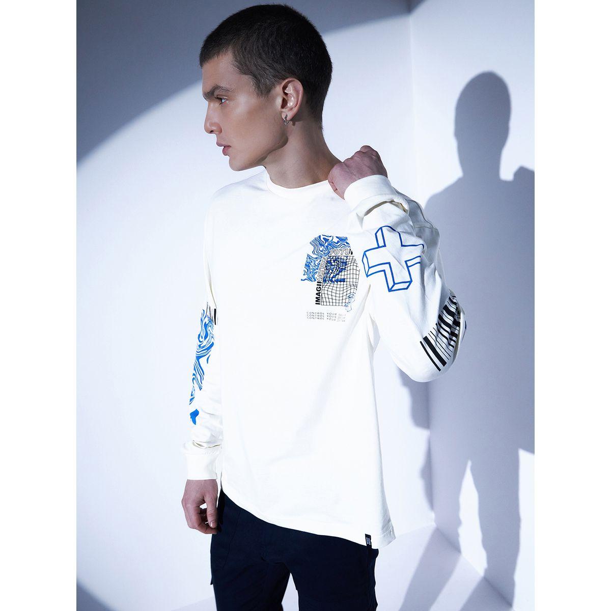 Hubberholme Relaxed Fit Back & Front Typography Print T-Shirt with Long Sleeves-men-clothing-tshirtsandpolos-tshirts-image-4