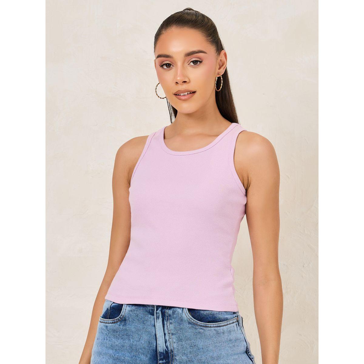 فيست مضلع بياقة دائرية-women-clothing-tshirts-image-3