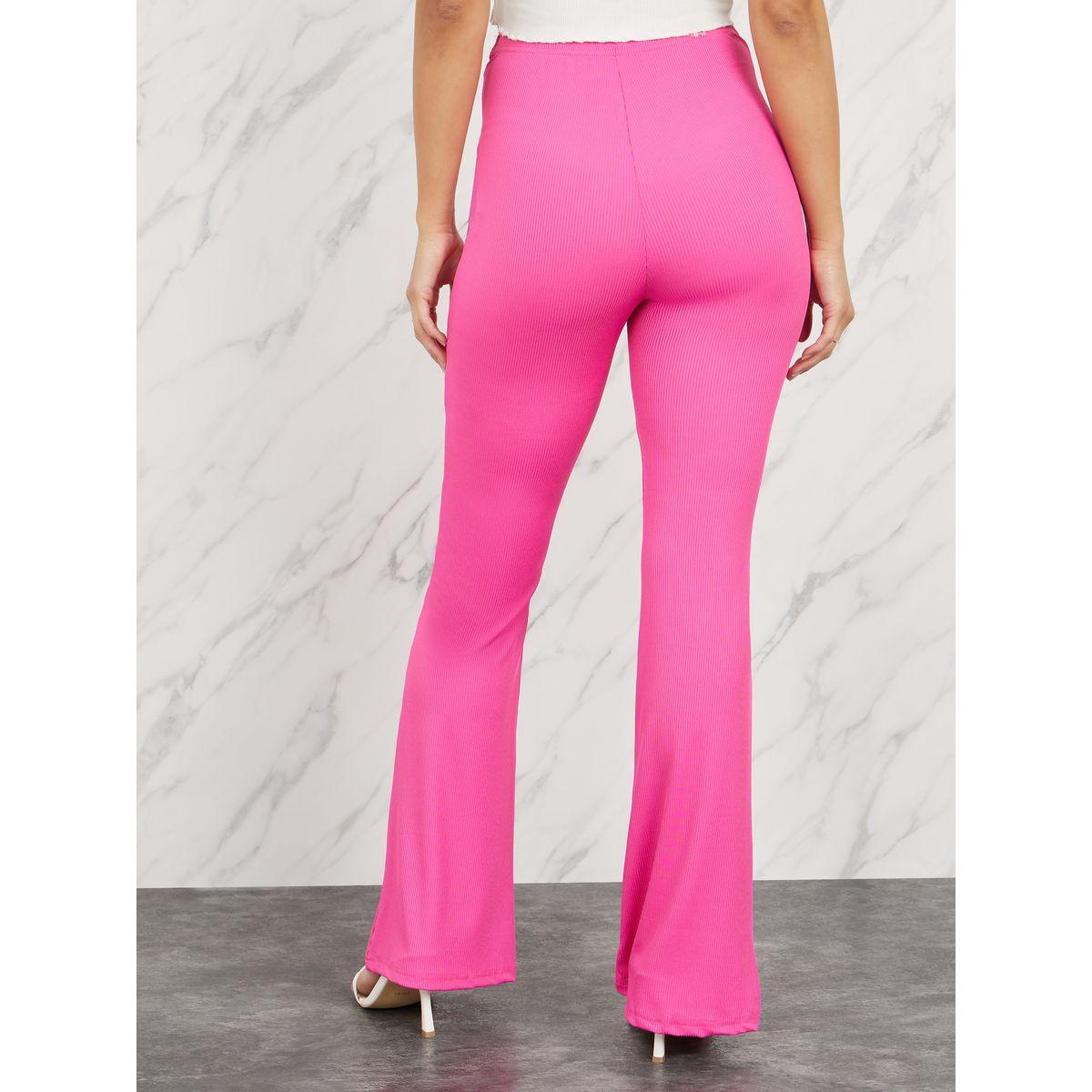 Styli Front Twist Ribbed Flared Leggings-women-clothing-bottoms-leggings-image-4