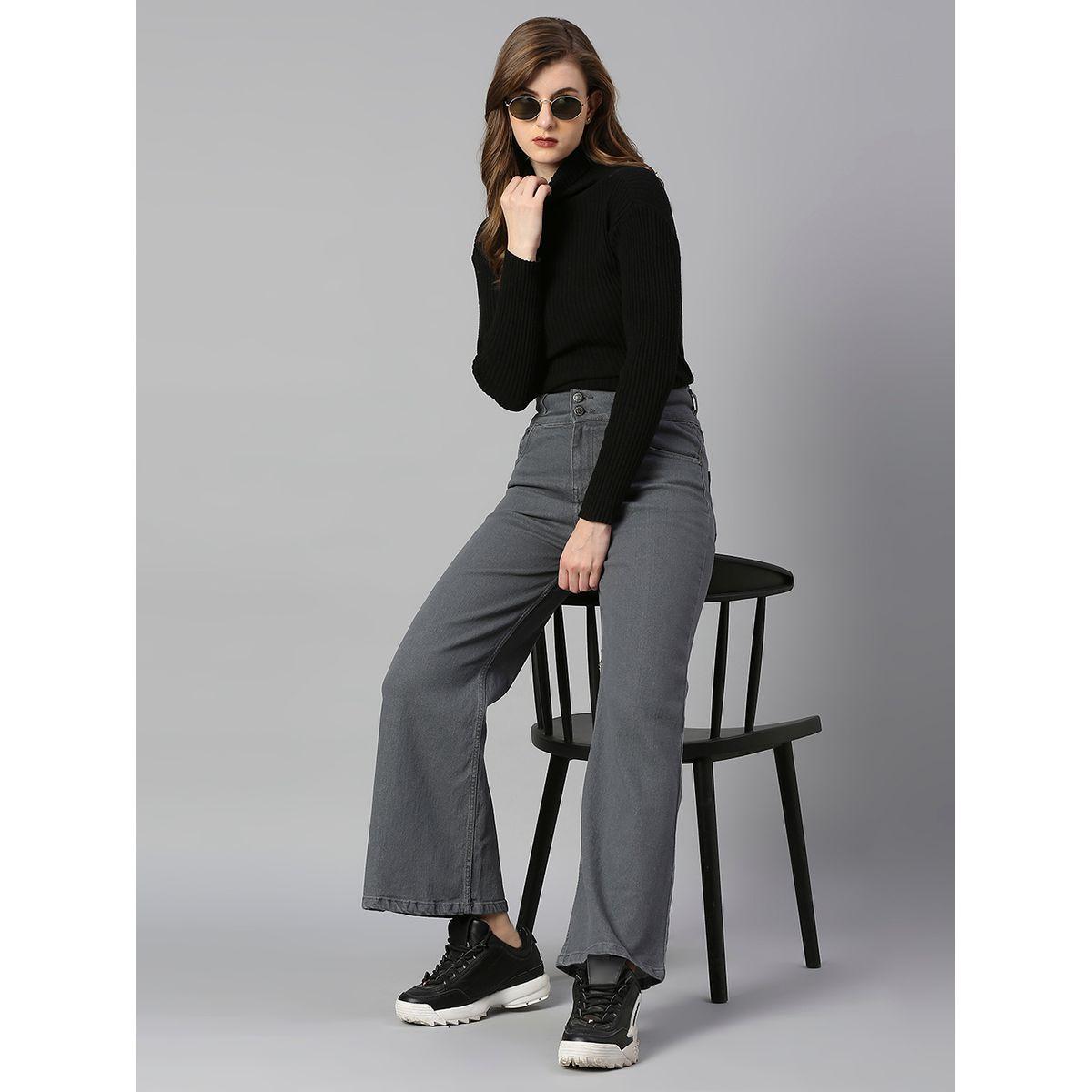 High Star X Styli  High Rise Light Wash Wide Leg Jeans-women-clothing-bottoms-jeans-image-1