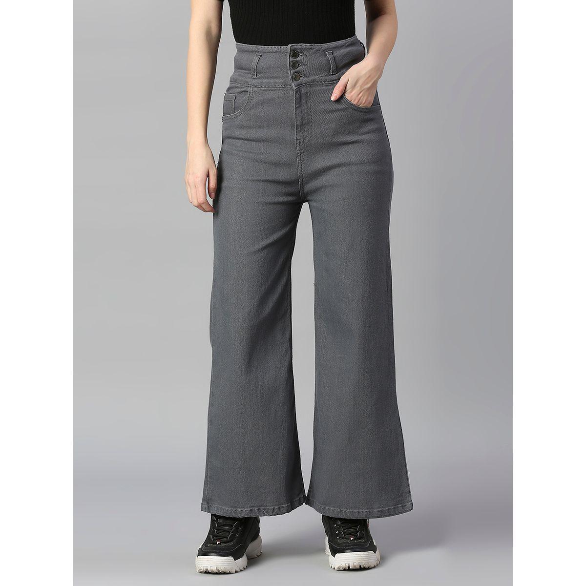 High Star X Styli  High Rise Light Wash Wide Leg Jeans-women-clothing-bottoms-jeans-image-2