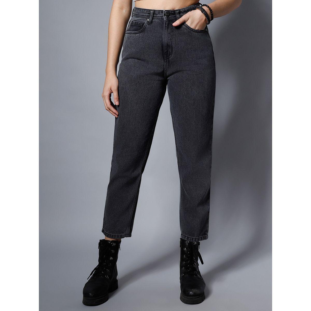 جينز بتفاصيل مشطوفة مع جيوب هاي ستار × ستايلي-women-clothing-bottoms-jeans-image-2