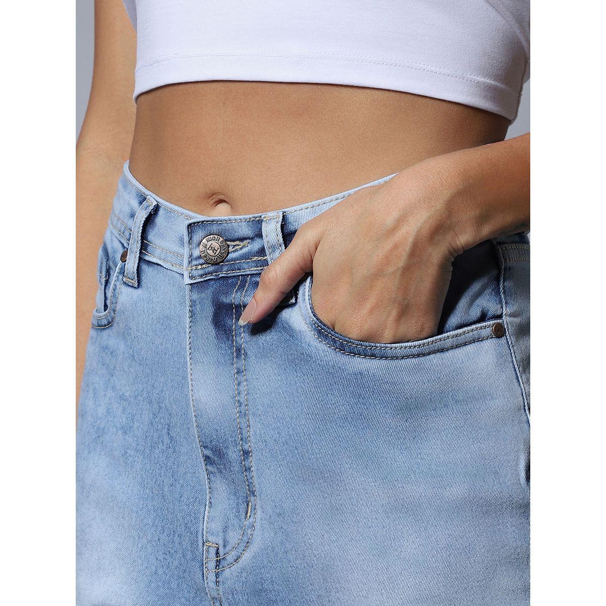 High Star X Styli  Mid Wash High Rise Flared Jeans-women-clothing-bottoms-jeans-image-4