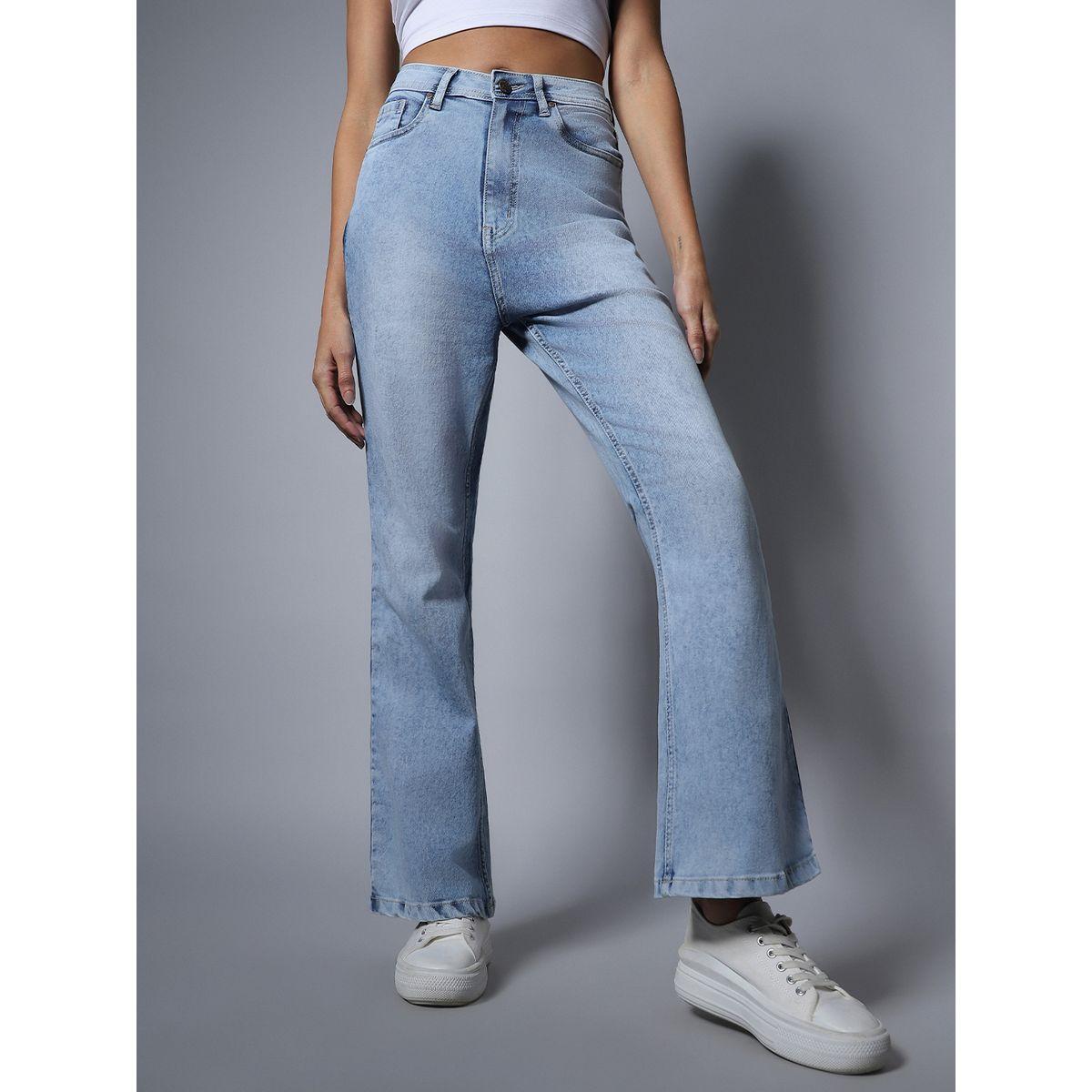 جينز بارجل واسعة وتفاصيل مشطوقة هاي ستار × ستايلي-women-clothing-bottoms-jeans-image-5