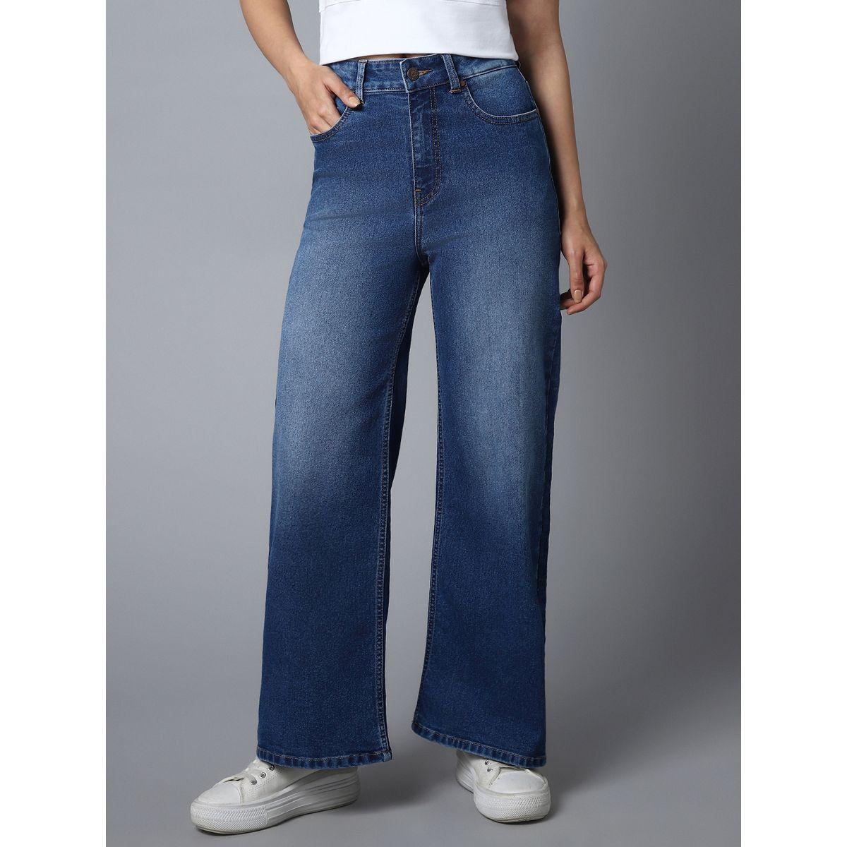 جينز بارجل واسعة وخصر عالي هاي ستار × ستايلي-women-clothing-bottoms-jeans-image-2