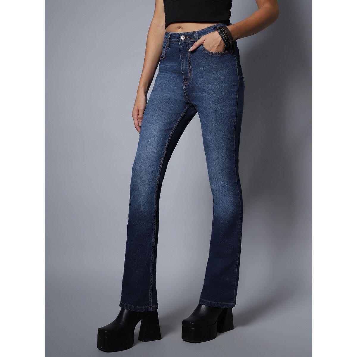 جينز بوت كات بتفاصيل لون باهت هاي ستار × ستايلي-women-clothing-bottoms-jeans-image-3