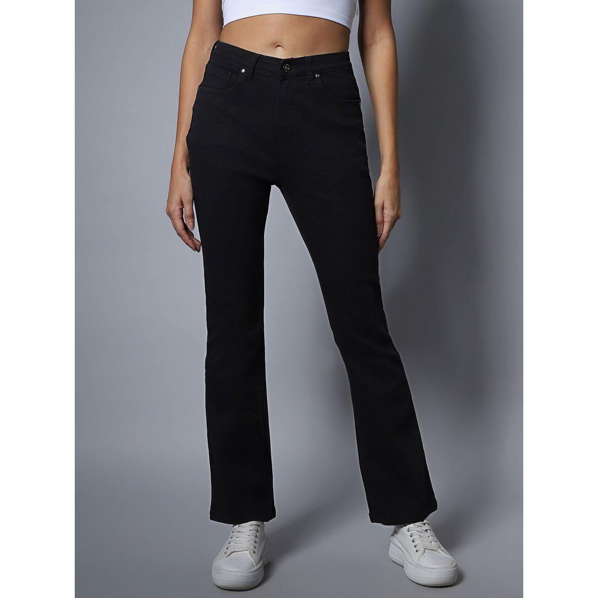 High Star X Styli  Solid Mid Rise Bootcut Jeans-women-clothing-bottoms-jeans-image-3