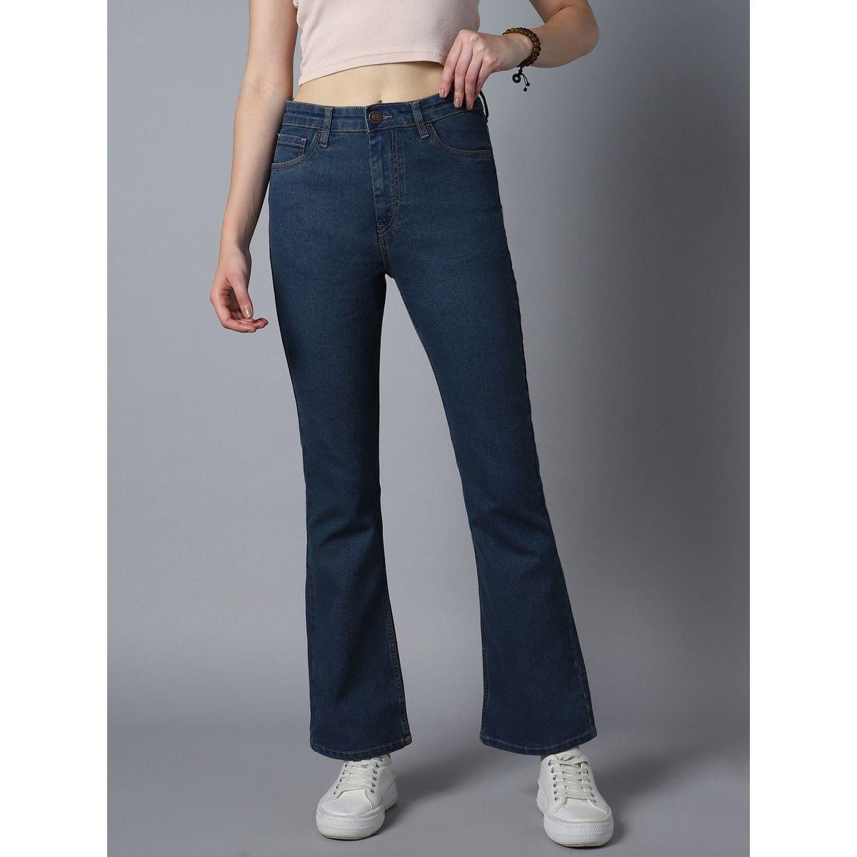 High Star X Styli  High Rise Dark Wash Bootcut Jeans with Pockets-women-clothing-bottoms-jeans-image-2