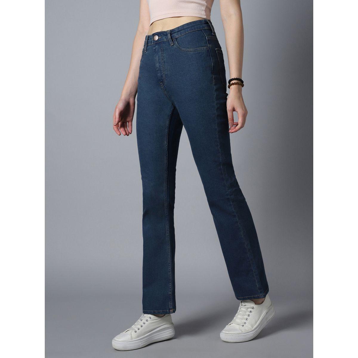 High Star X Styli  High Rise Dark Wash Bootcut Jeans with Pockets-women-clothing-bottoms-jeans-image-3