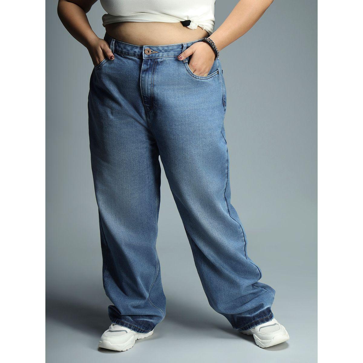 High Star X Styli  Plus High Rise Light Wash Relaxed Fit Jeans-women-clothing-bottoms-jeans-image-2