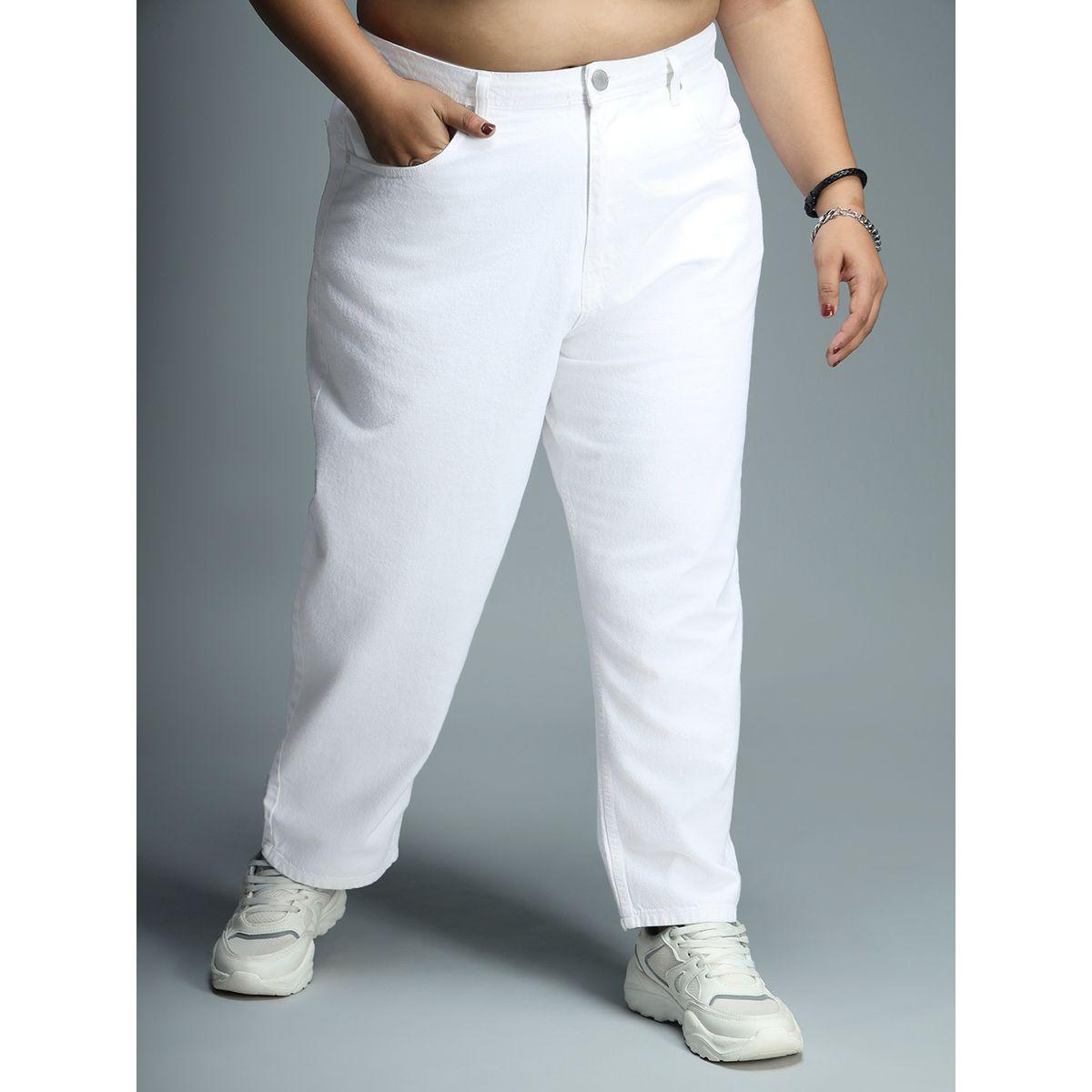 جينز سادة بمقاس كبير وقصة موم هاي ستار × ستايلي-women-clothing-bottoms-jeans-image-2