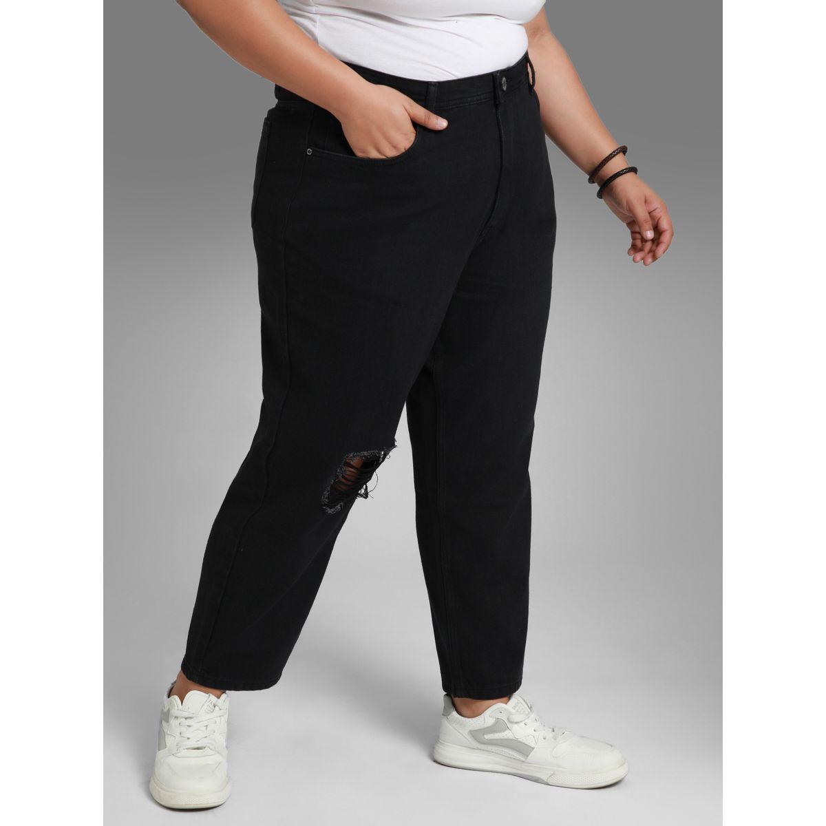 High Star X Styli  Plus Ripped High Rise Jeans with Pockets-women-clothing-bottoms-jeans-image-2