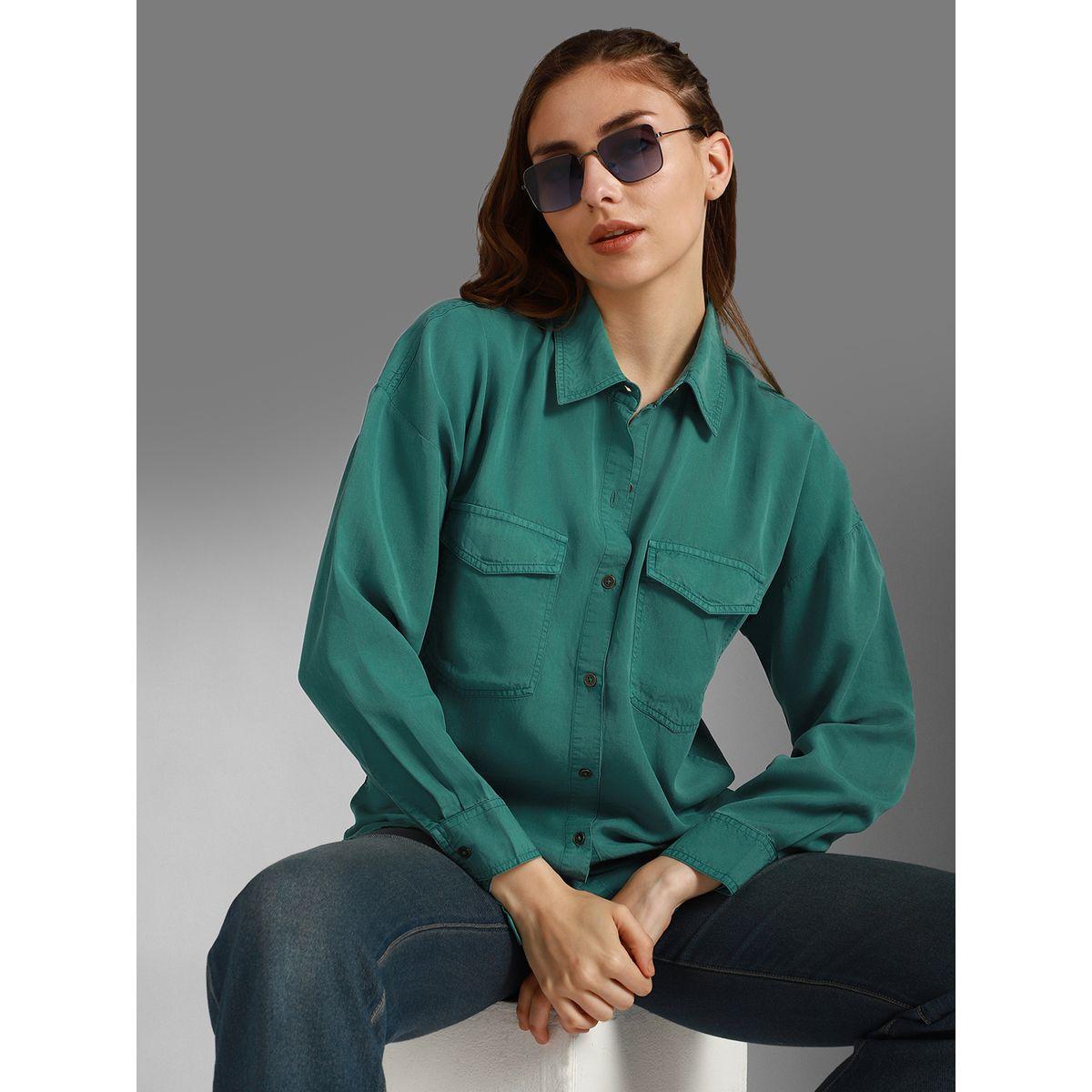 High Star X Styli  Oversized Chest Pocket Shirt with Long Sleeves-women-clothing-shirtsandblouses-shirts-image-1
