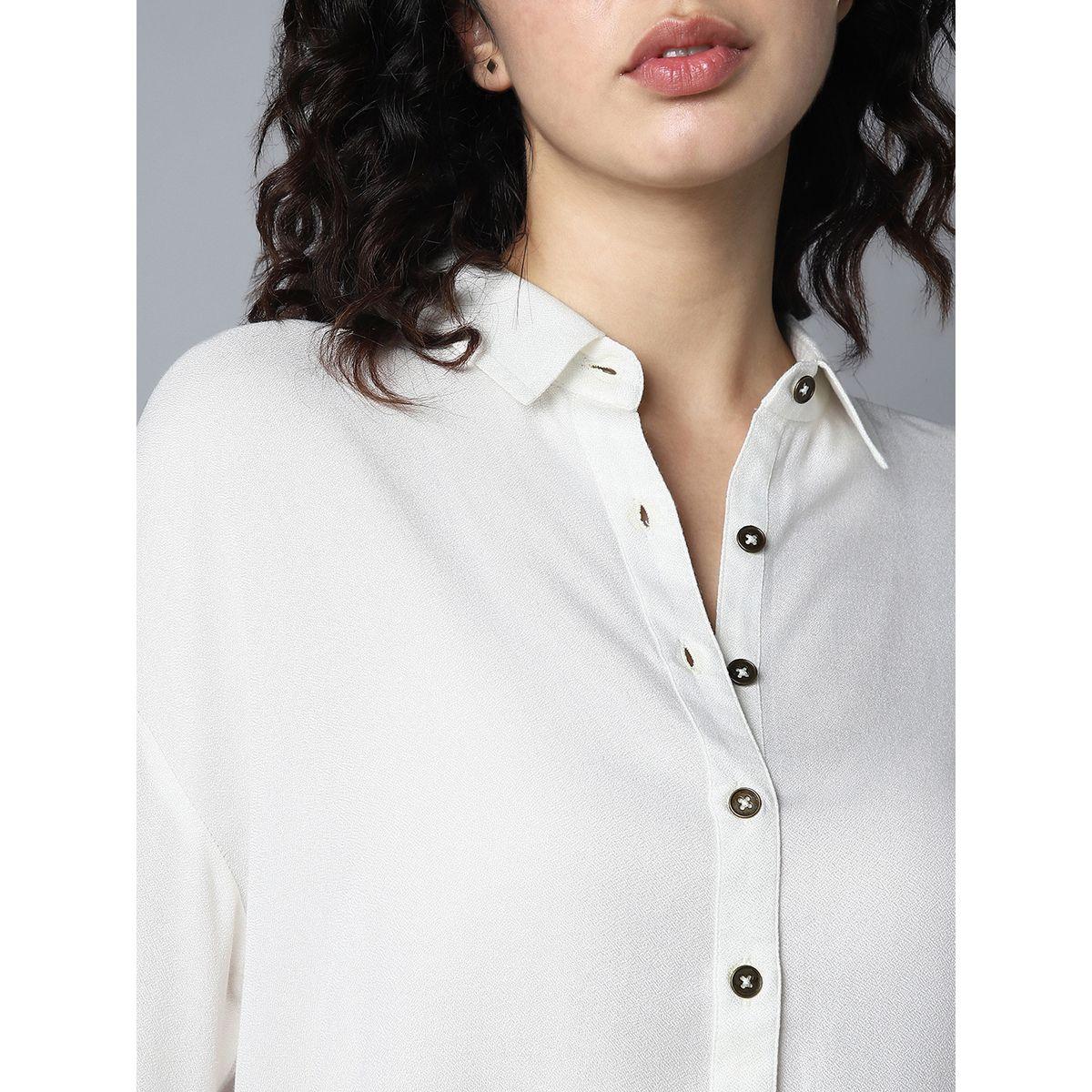 بلوزة واسعة بحواف غير متماثلة الطول هاي ستار × ستايلي-women-clothing-shirtsandblouses-shirts-image-4