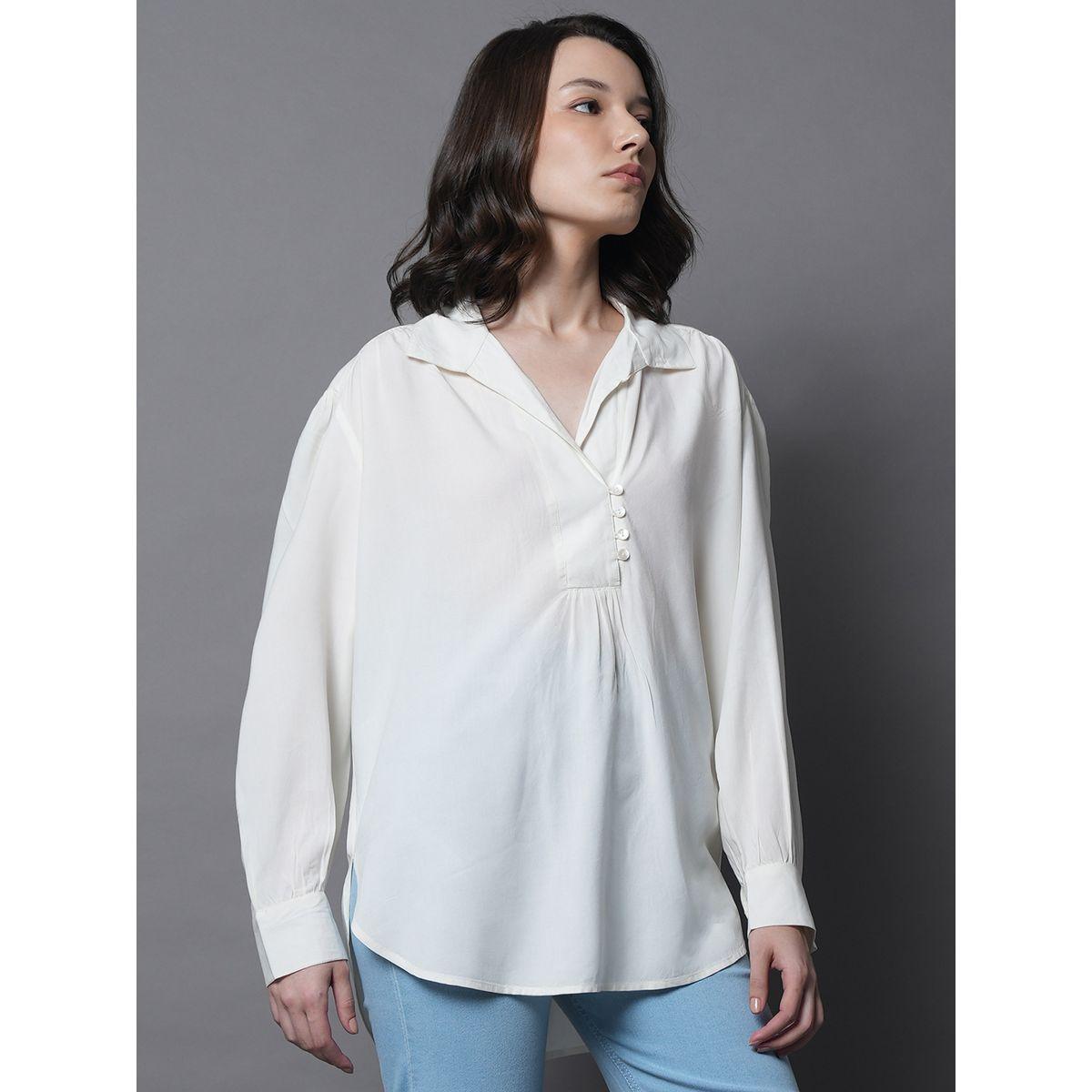 High Star X Styli  Cotton Relaxed Fit Shirt with Button Loop-women-clothing-shirtsandblouses-shirts-image-2