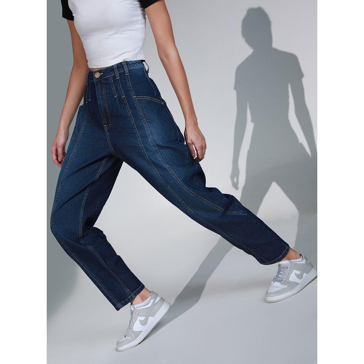 جينز بقصة بالون مع جيوب هابر هولم × ستايلي-women-clothing-bottoms-jeans-image-3