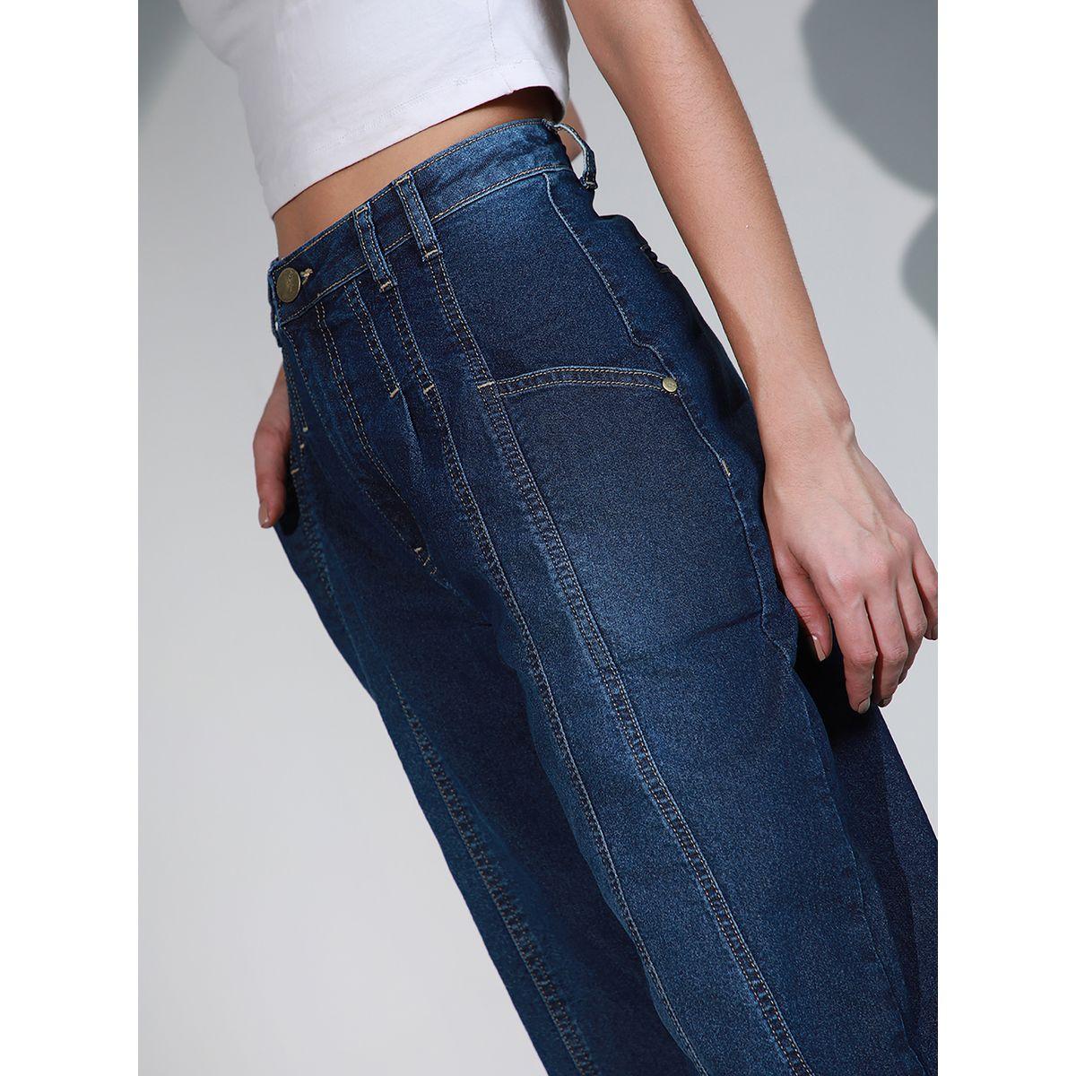 جينز بقصة بالون مع جيوب هابر هولم × ستايلي-women-clothing-bottoms-jeans-image-5