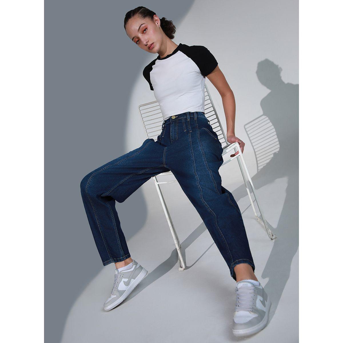 جينز بقصة بالون مع جيوب هابر هولم × ستايلي-women-clothing-bottoms-jeans-image-6