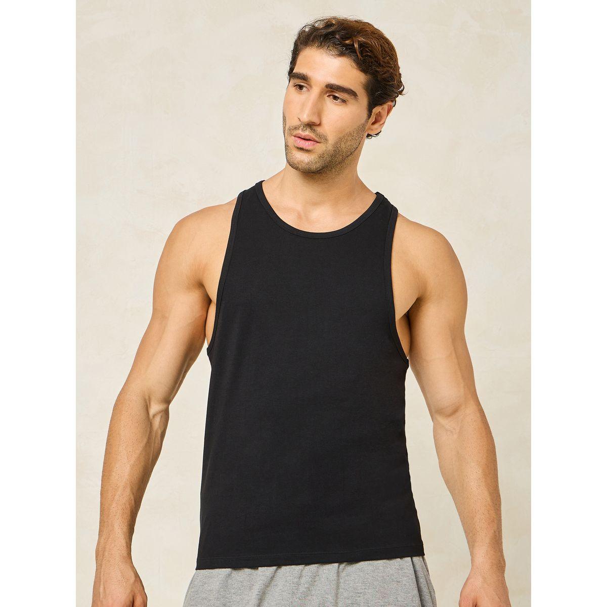 Styli Unwind Racerback Cotton Stretch Scoop Neck Vest-men-clothing-tshirtsandpolos-tshirts-image-1
