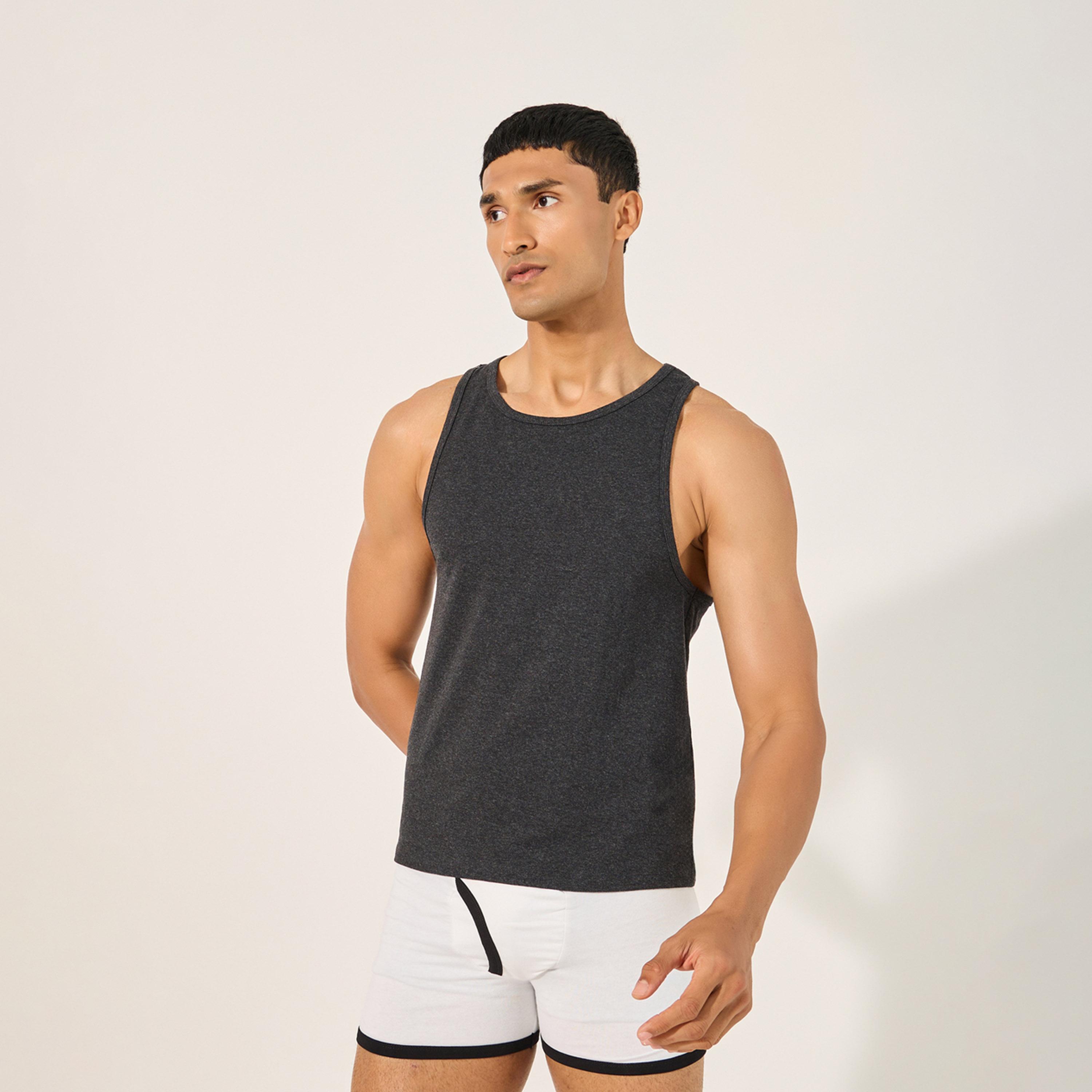 Styli Cotton Stretch Round Neck Vest-men-clothing-tshirtsandpolos-vests-image-1