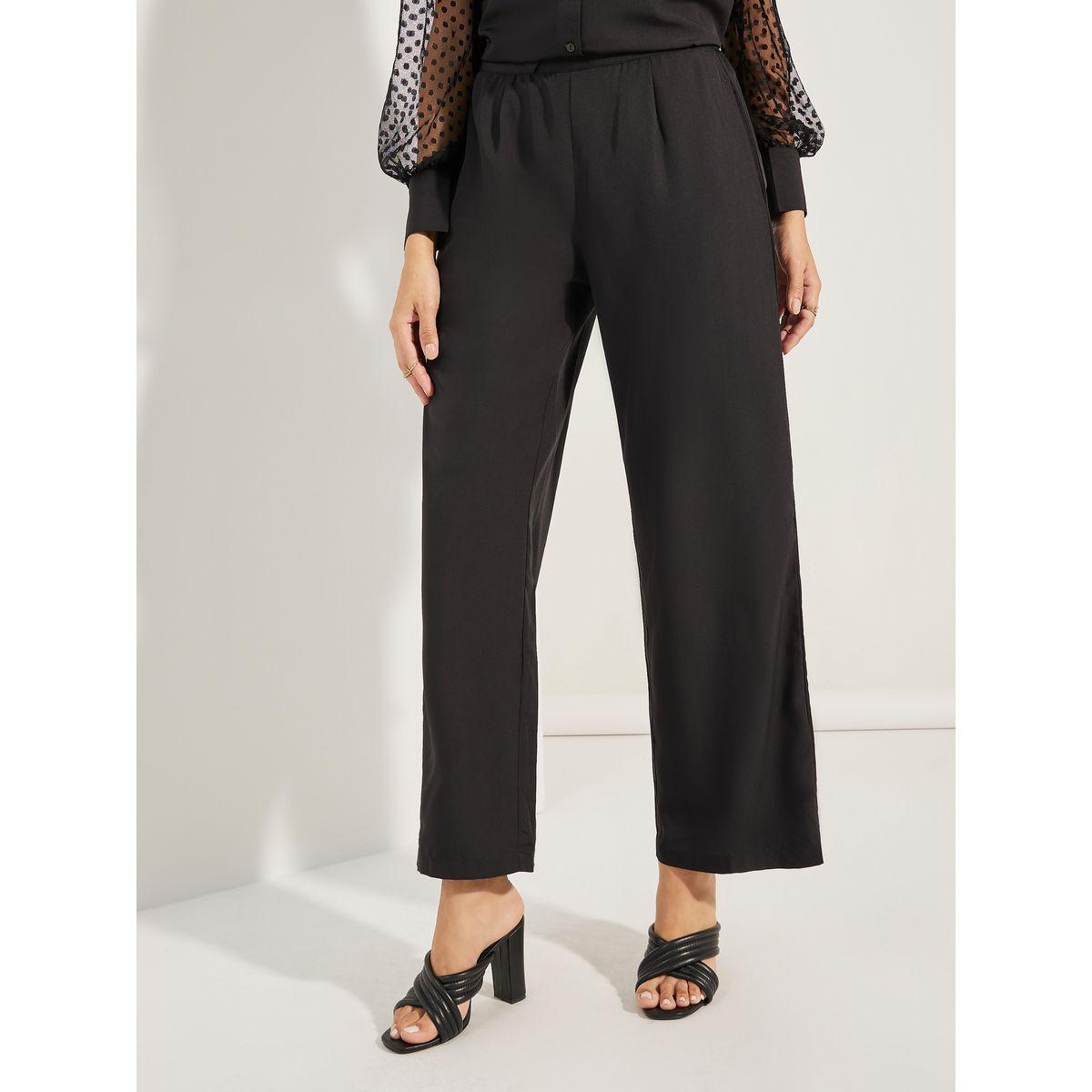 Styli Mesh Insert Sleeve Shirt & Tailored Pants Co-Ords-women-clothing-coordsets-image-5