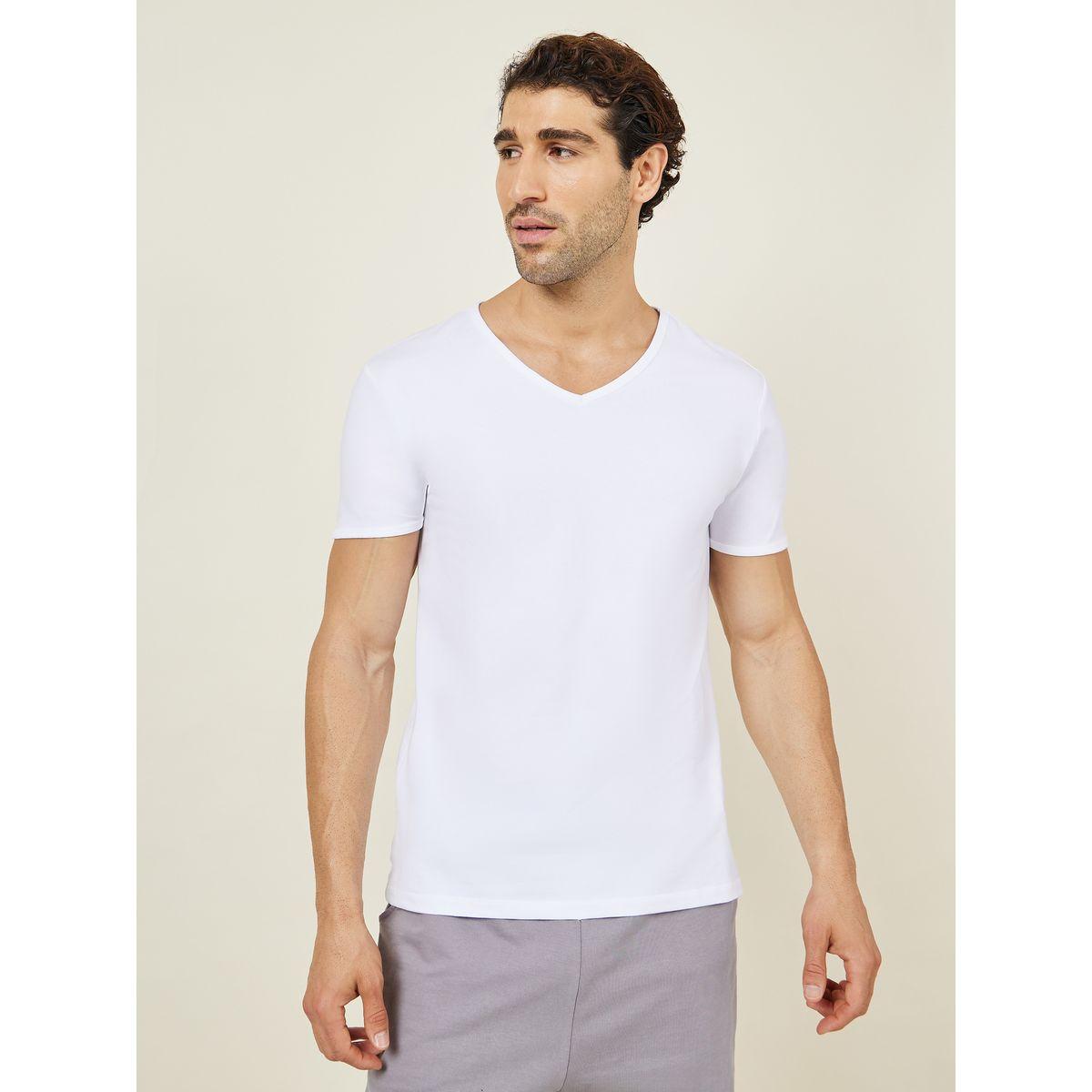 Styli Unwind Pack of 2 - Cotton Stretch V Neck Short Sleeves Vest-men-clothing-tshirtsandpolos-tshirts-image-6