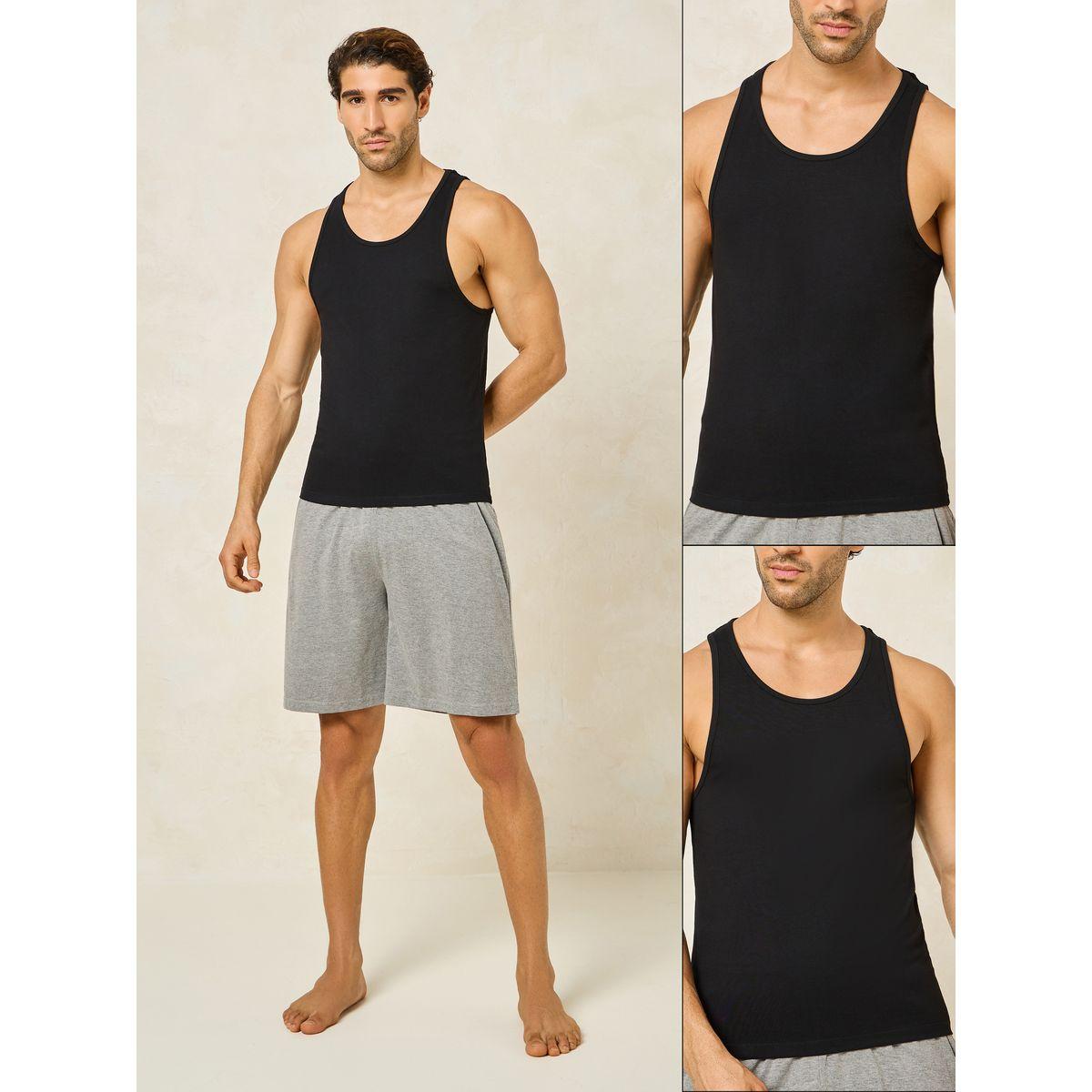 مجموعة من 2 فيست قطن بياقة سكوب-men-clothing-tshirtsandpolos-tshirts-image-1