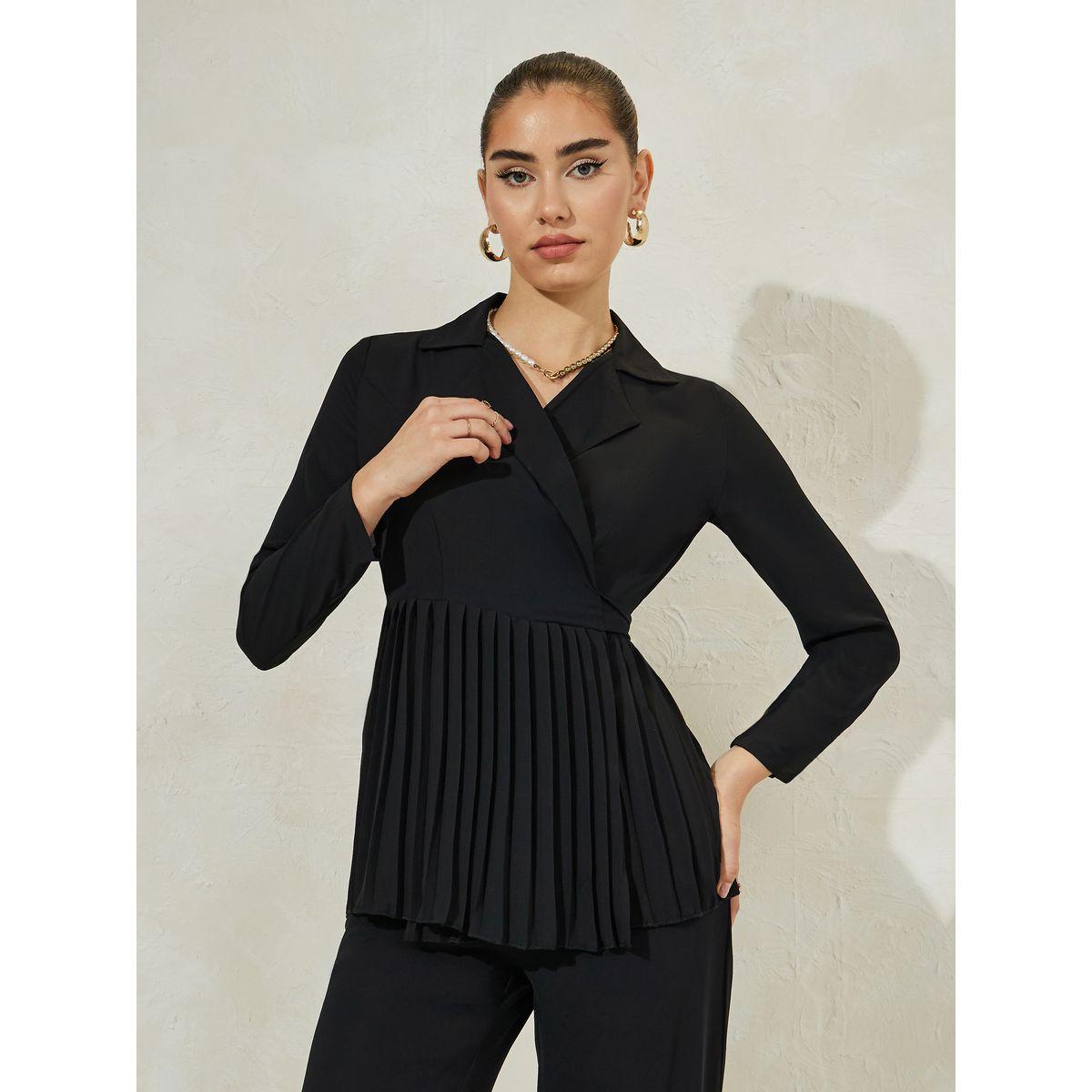 Styli Pleated Blazer & Tailored Pants Co-Ords-women-clothing-coordsets-image-2