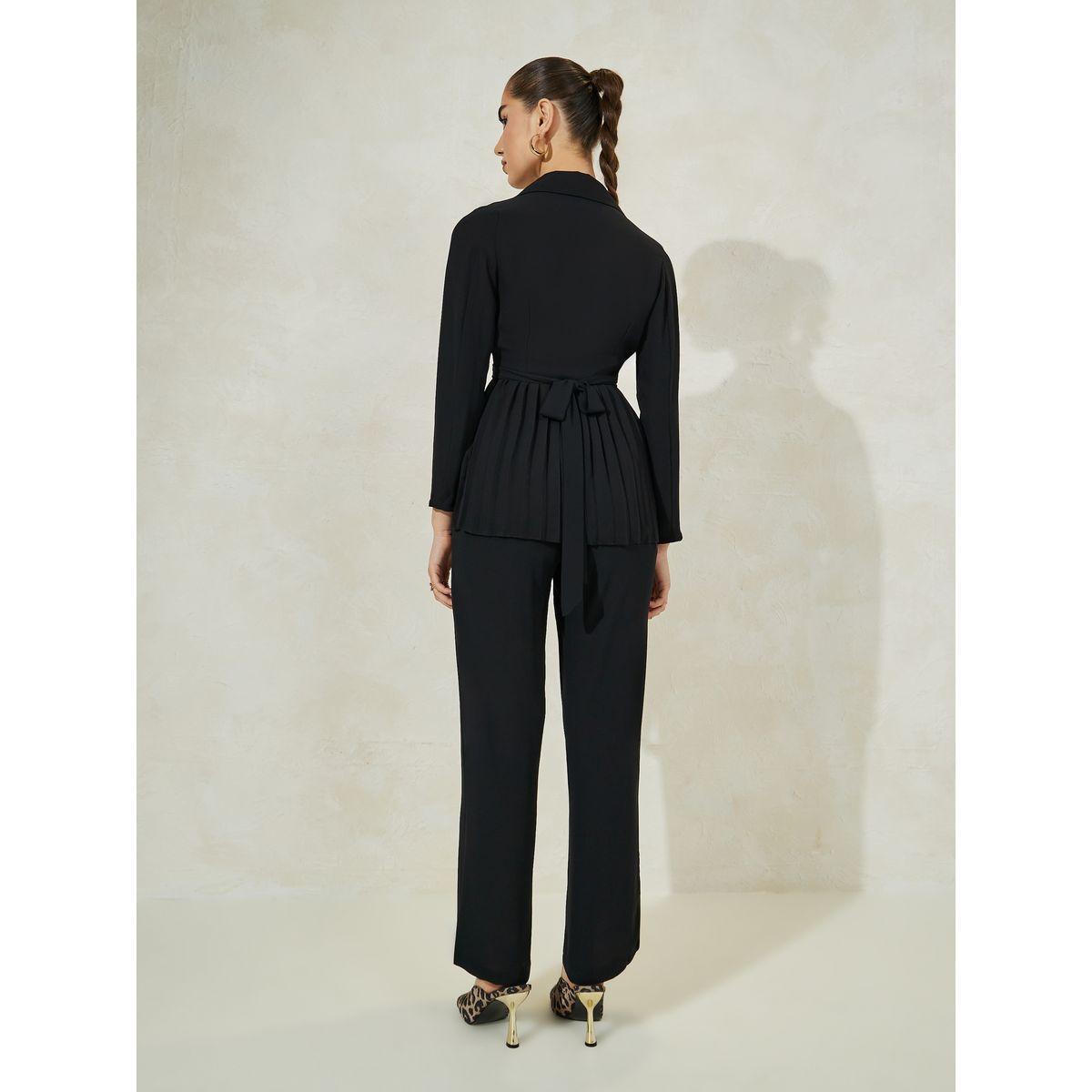 Styli Pleated Blazer & Tailored Pants Co-Ords-women-clothing-coordsets-image-4