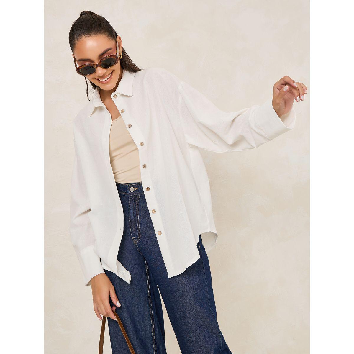 Styli Linen Look Oversized Longline Shirt-women-clothing-shirtsandblouses-shirts-image-1