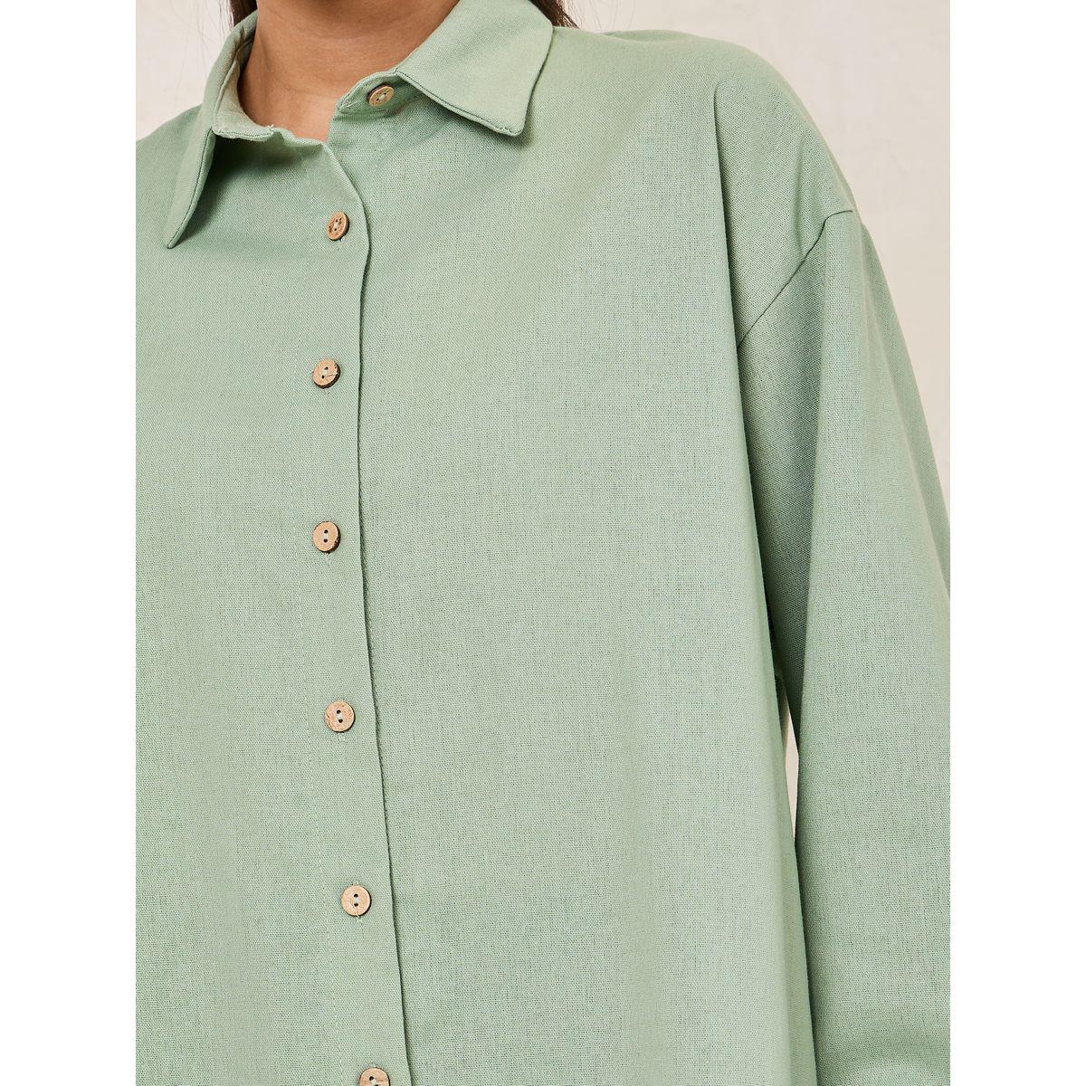Styli Linen Look Oversized Longline Shirt-women-clothing-shirtsandblouses-shirts-image-4
