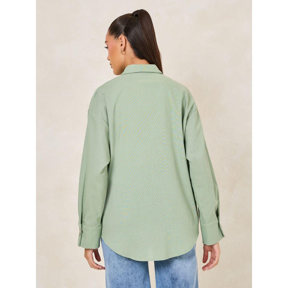 Styli Linen Look Oversized Longline Shirt-women-clothing-shirtsandblouses-shirts-image-5
